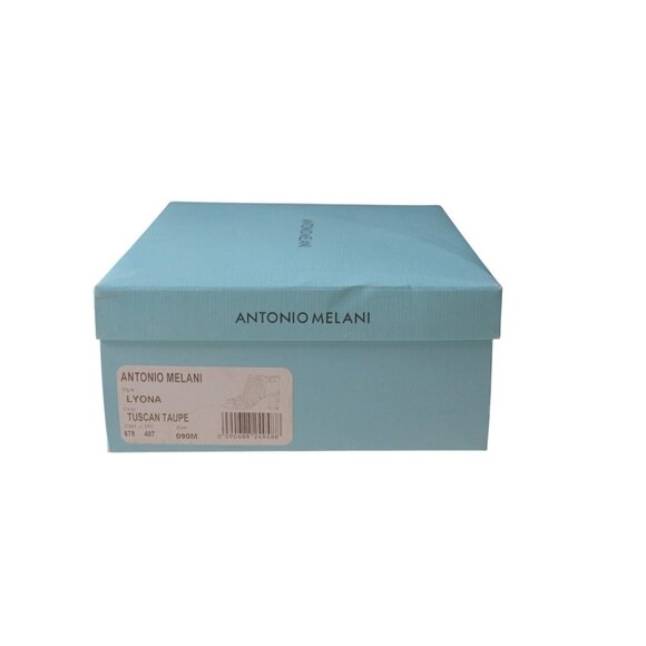 Antonio Melani Womens Lyona Tuscan Taupe Peep Toe Leather Heeled Sandals 9M - Picture 10 of 16